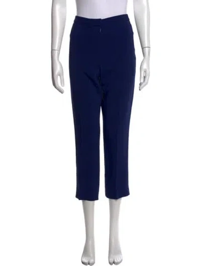Pre-owned Adam Lippes Straight Leg Pants In Blue