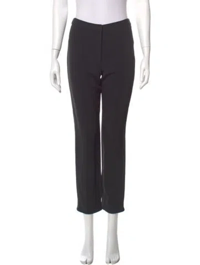 Pre-owned Adam Lippes Straight Leg Pants In Gray