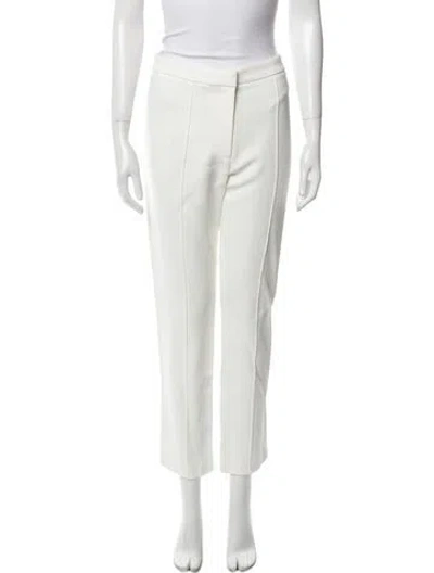 Pre-owned Adam Lippes Straight Leg Pants In Neutral