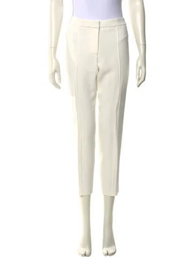 Pre-owned Adam Lippes Straight Leg Pants In Neutral