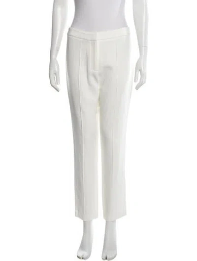 Pre-owned Adam Lippes Straight Leg Pants In Neutral