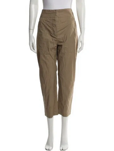 Pre-owned Adam Lippes Straight Leg Pants In Neutral