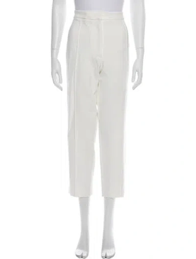 Pre-owned Adam Lippes Straight Leg Pants In Neutral