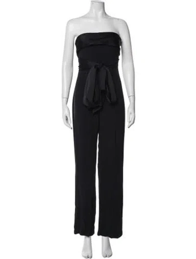 Pre-owned Adam Lippes Strapless Jumpsuit In Blue