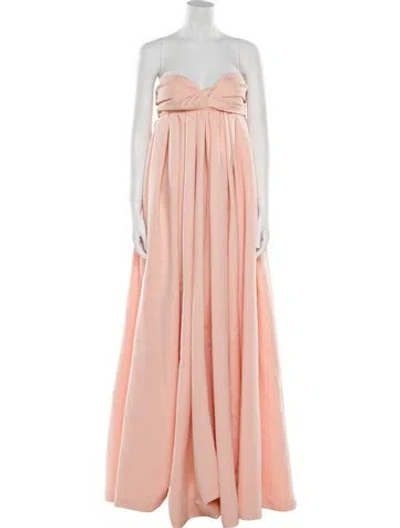 Pre-owned Adam Lippes Strapless Long Dress In Neutral