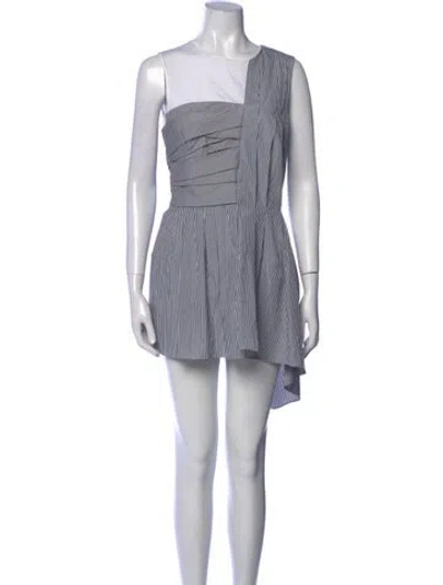 Pre-owned Adam Lippes Striped Knee-length Dress In Multi