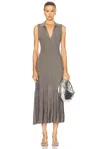 Adam Lippes Tashi Dress In Metallic Rib