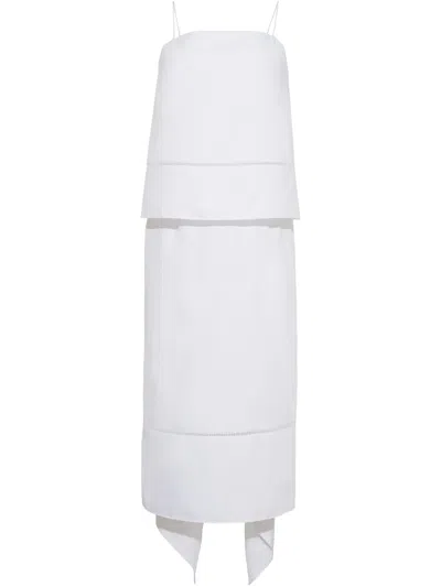 Adam Lippes Tenney Kleid In Weiss