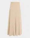 Adam Lippes Cotton Twill Tess Maxi Skirt In Neutral