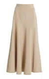 Adam Lippes Cotton Twill Tess Maxi Skirt In Neutral