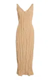 Adam Lippes Textured V-neck Midi Dress
