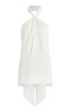 Adam Lippes Thalia Top In Silk Crepe In Ivory