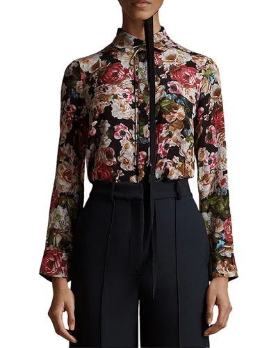Adam Lippes Thin Bow Silk Shirt