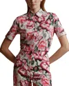 Adam Lippes Trapeze Floral-print Shirt In Beige