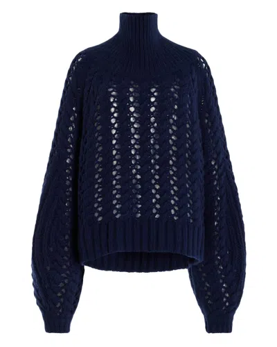 Adam Lippes Turtleneck Cashmere & Silk-blend Top