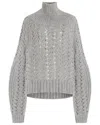 Adam Lippes Turtleneck Cashmere & Silk-blend Top