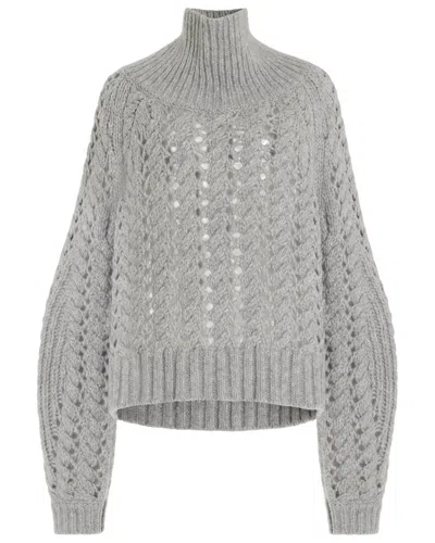 Adam Lippes Turtleneck Cashmere & Silk-blend Top