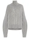 Adam Lippes Turtleneck Cashmere & Silk-blend Top