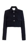 Adam Lippes Tweed Jacket In Navy