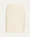 Adam Lippes Tweed Pencil Skirt In Ivory