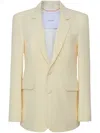 Adam Lippes Wool-silk Harris Blazer In Yellow