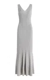 Adam Lippes Twyla Knitted Dress In Gray