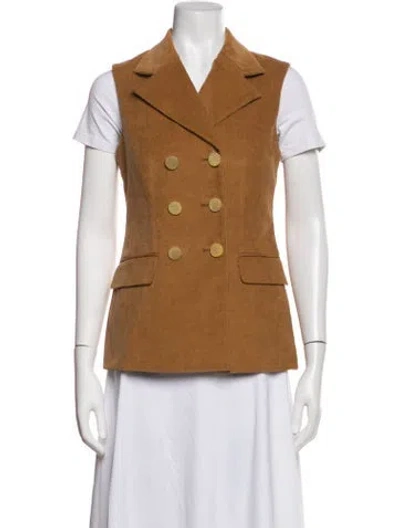 Pre-owned Adam Lippes Vest W/ Tags In Brown