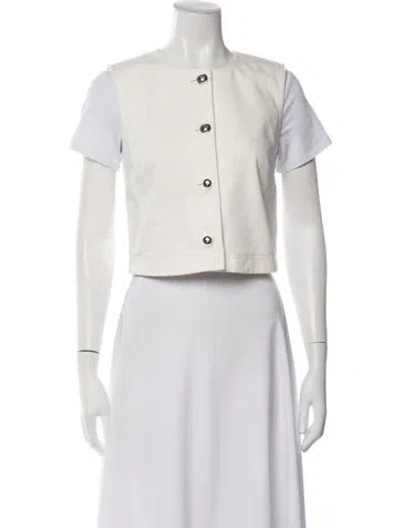 Pre-owned Adam Lippes Vest In White