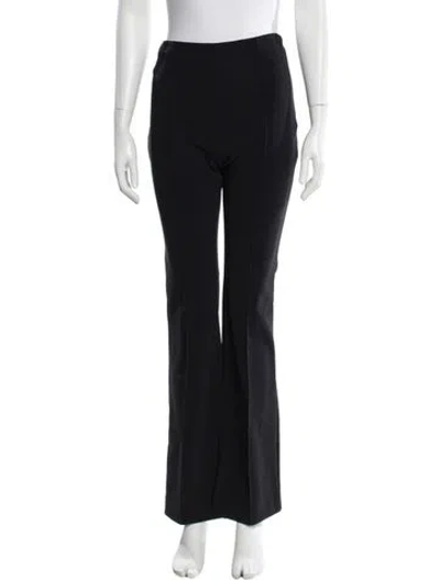 Pre-owned Adam Lippes Wide Leg Pants In Black