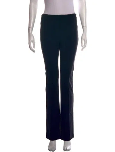 Pre-owned Adam Lippes Wide Leg Pants In Black