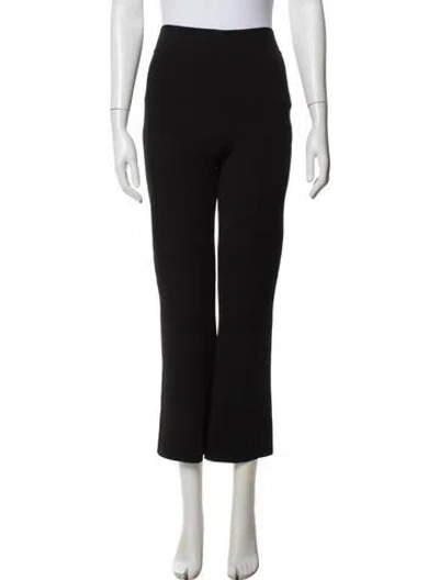 Pre-owned Adam Lippes Wide Leg Pants In Black