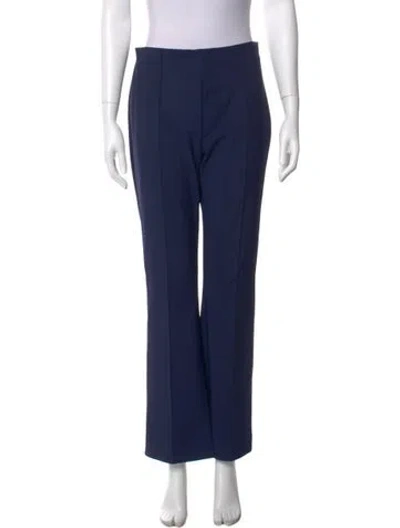 Pre-owned Adam Lippes Wide Leg Pants In Blue