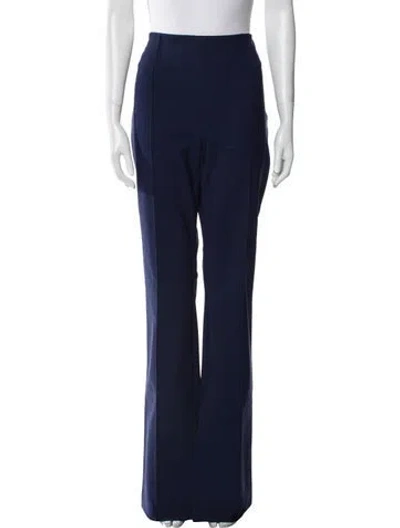 Pre-owned Adam Lippes Wide Leg Pants In Blue