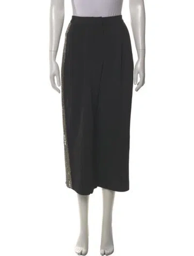 Pre-owned Adam Lippes Wide Leg Pants In Gray