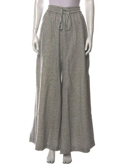 Pre-owned Adam Lippes Wide Leg Pants In Gray