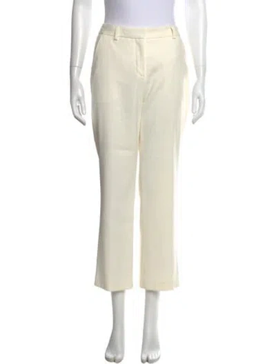 Pre-owned Adam Lippes Wide Leg Pants In Neutral