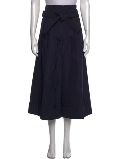 Pre-owned Adam Lippes Wide Leg Pants W/ Tags In Blue