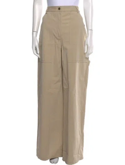 Pre-owned Adam Lippes Wide Leg Pants W/ Tags In Neutral