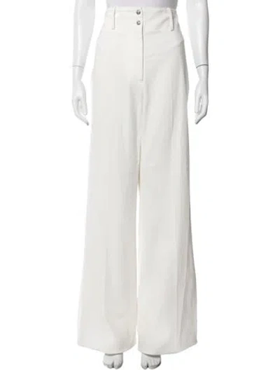 Pre-owned Adam Lippes Wide Leg Pants W/ Tags In Neutrals