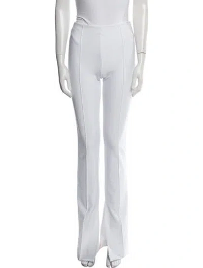 Pre-owned Adam Lippes Wide Leg Pants In White