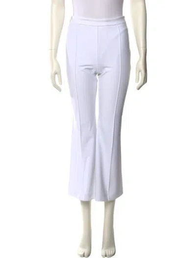 Pre-owned Adam Lippes Wide Leg Pants In White