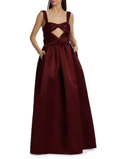 Adam Lippes Women's Francesca Silk Cut-out Gown