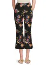 ADAM LIPPES WOMEN'S KENNEDY FLORAL CROPPED FLARE PANTS