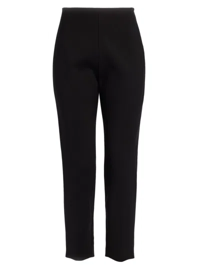 Adam Lippes Women's Kit Compact Knit Pants In Black