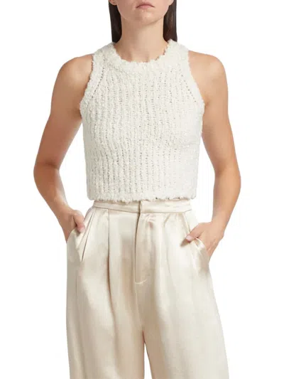 Adam Lippes Women's Liana Mulberry Silk Tank In White