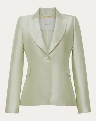 ADAM LIPPES WOMEN'S SILK MIKADO BLAZER