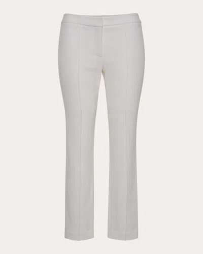 Adam Lippes Women's Stretch Cady Cigarette Pants In White