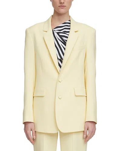 Adam Lippes Wool & Silk-blend Parker Blazer In Yellow