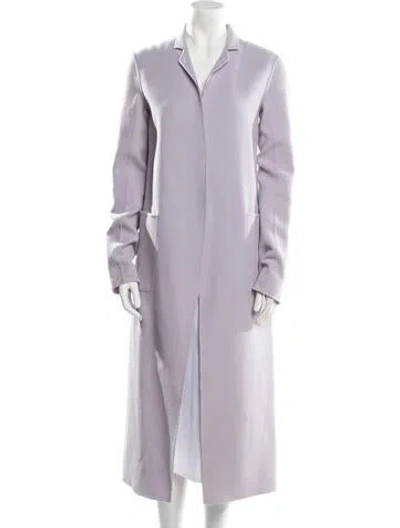 Pre-owned Adam Lippes Wool Coat In Purple