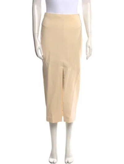 Pre-owned Adam Lippes Wool Midi Length Skirt In Neutral